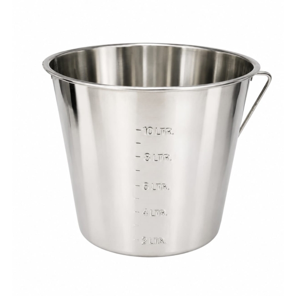 Seau gradué en acier inoxydable 12,3 L (1)