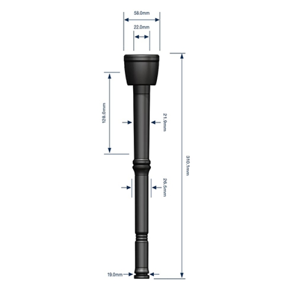 Manchon trayeur en caoutchouc DL009U (équivalent Delaval 999009-01) (1)